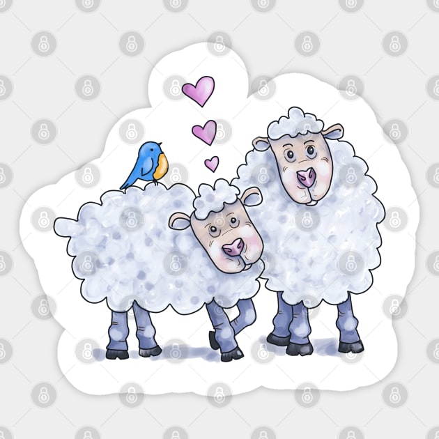 Ewe Special Sticker by Julie Townsend Studio